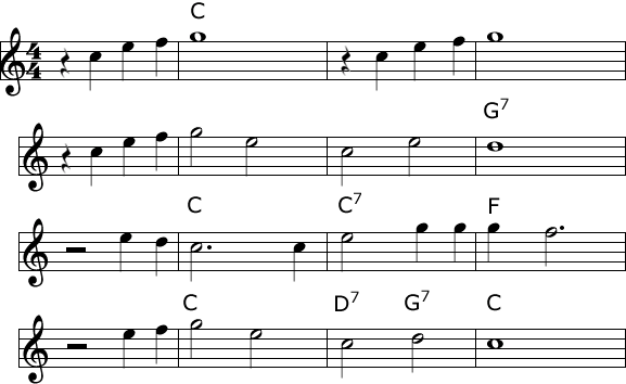 Mary had a little lamb - Practice song