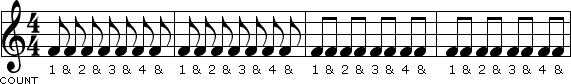 Eighth note example