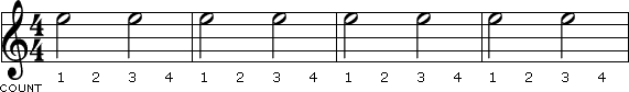 Half note example